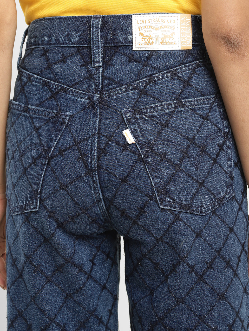 Levi's x Deepika Padukone Textured Low Loose Jeans