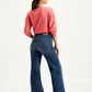 Women's Blue Ribcage Bell Bottom Wide Leg Fit High Rise Jeans - 2fa5e0cb-3248-484c-aa05-921cab1a2865 View