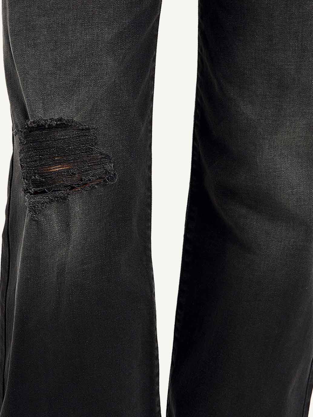 パンツ 00s Levi's 607 black flared denim Y2K Women's Black Ribcage Bell Bottom Wide Leg Fit High Rise