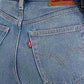 Women's High Rise Straight Fit Blue Jeans