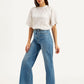 Women's High Rise Straight Fit Blue Jeans