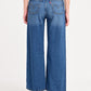Women's Blue Mile High Wide Leg Fit High Rise Ribcage Jeans - bac View