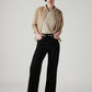 Women's Black Ribcage Wide Leg Fit High Rise Jeans - Styleshot View