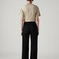 Women's Black Ribcage Wide Leg Fit High Rise Jeans - Back View