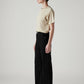 Women's Black Ribcage Wide Leg Fit High Rise Jeans - Side View