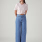 Women's Blue Ribcage Wide Leg High Rise Jeans - Styleshot View