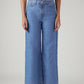 Women's Blue Ribcage Wide Leg High Rise Jeans - Front View