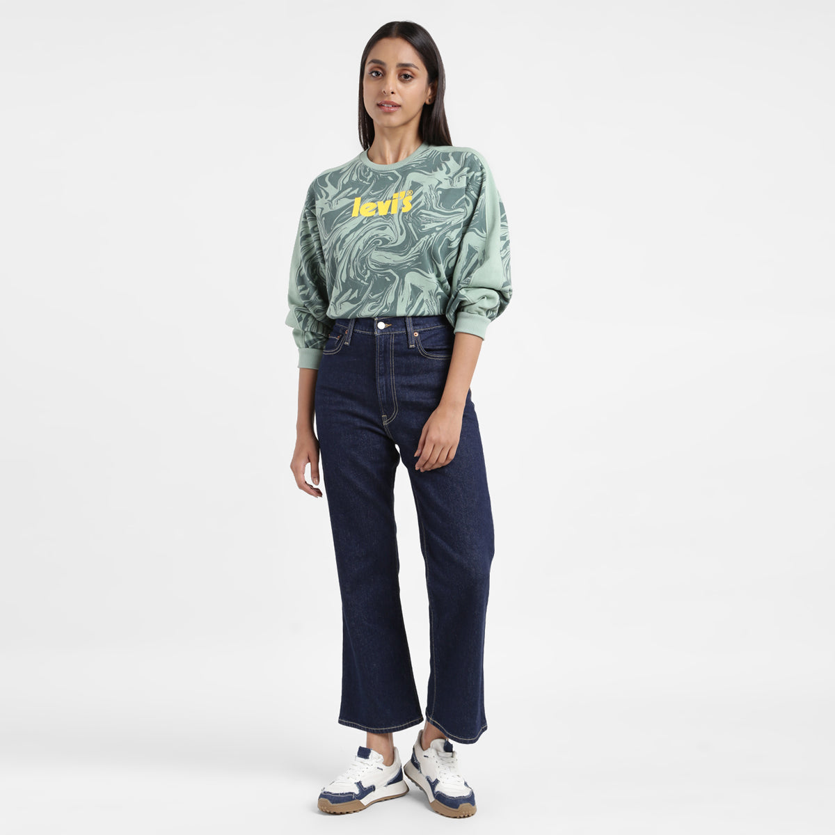 Women's Blue Skinny Fit High Rise Jeans