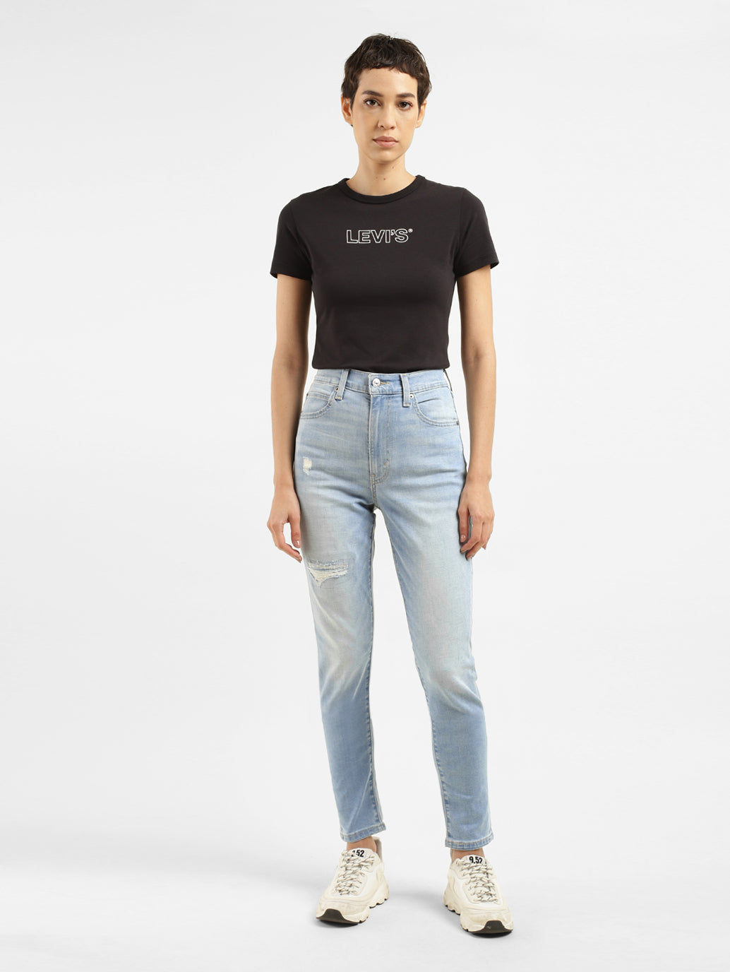 Women's Blue Skinny Fit High Rise Jeans