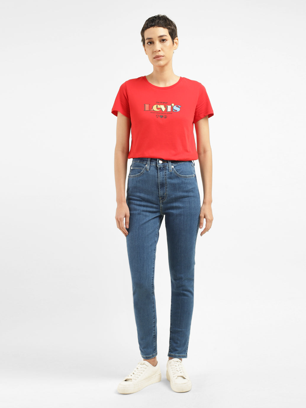 Women's Blue Skinny Fit High Rise Jeans
