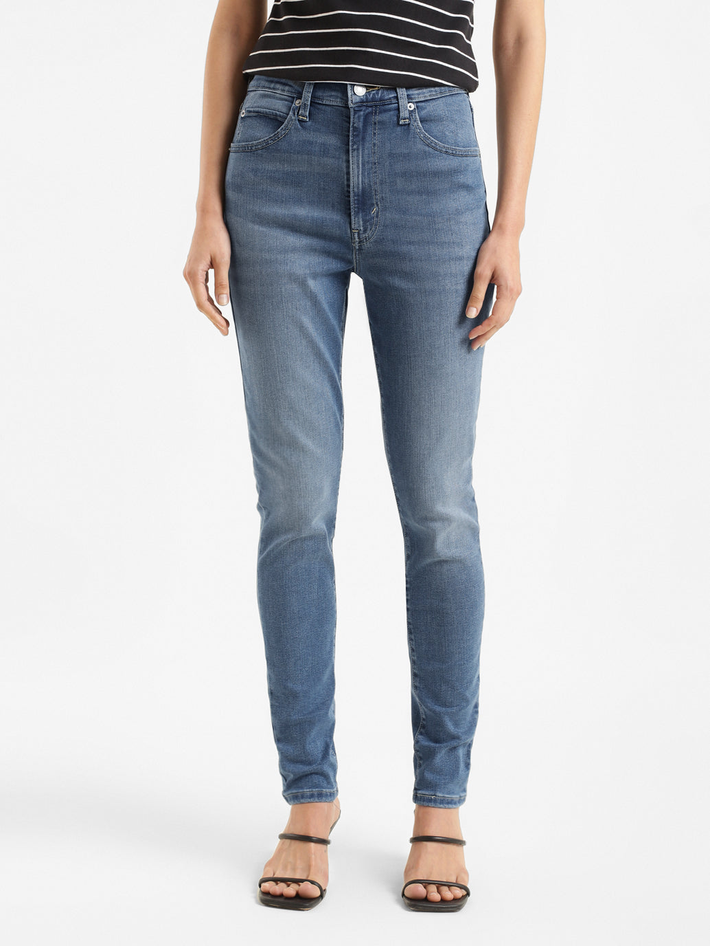 Women's Blue Skinny Fit High Rise Jeans