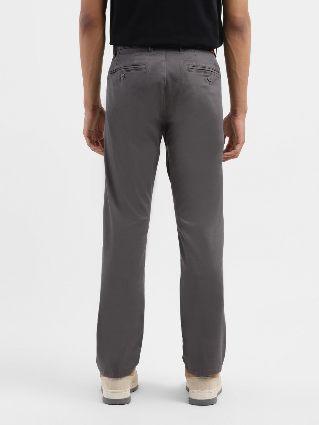 Men's Men's Grey Slim Fit Trousers