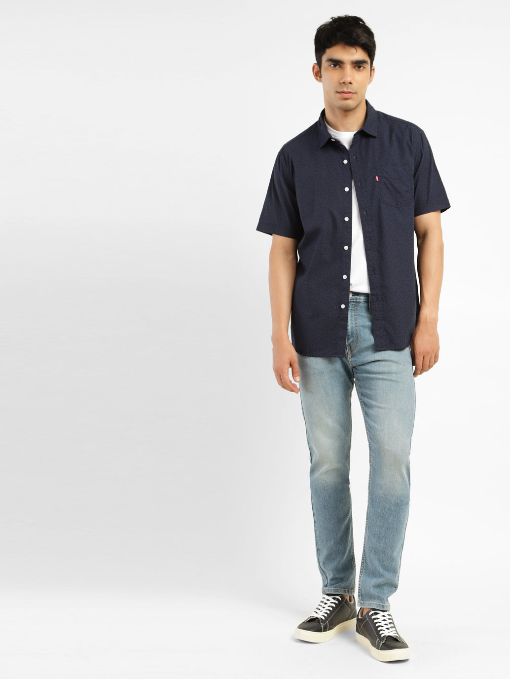 Men's 512 Blue Slim Tapered Fit Mid Rise Jeans