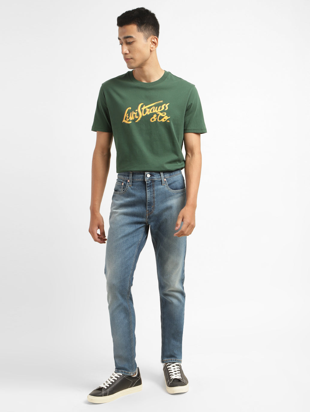 Men's 512 Blue Slim Tapered Fit Mid Rise Jeans