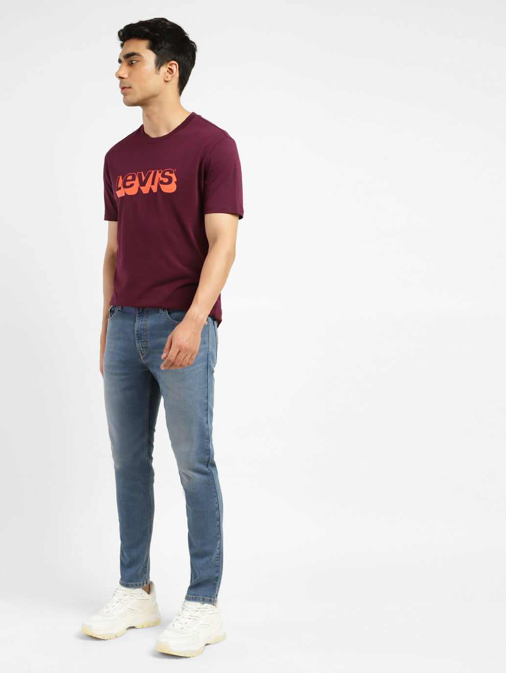 Men's 512 Blue Slim Tapered Fit Mid Rise Jeans