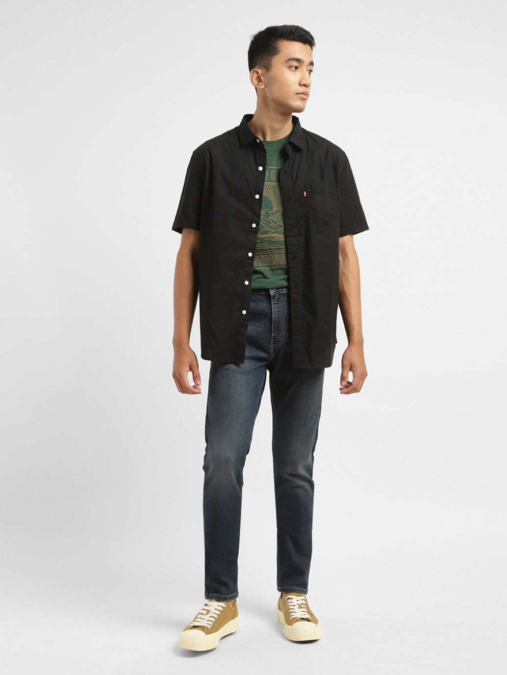 Men's 512 Blue Slim Tapered Fit Mid Rise Jeans
