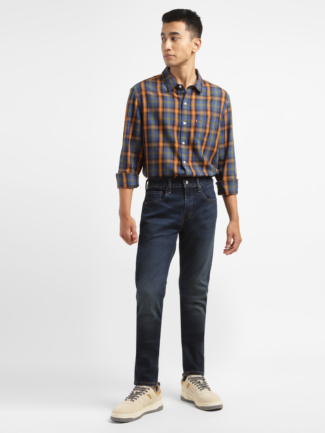 Men's 512 Blue Slim Tapered Fit Mid Rise Jeans