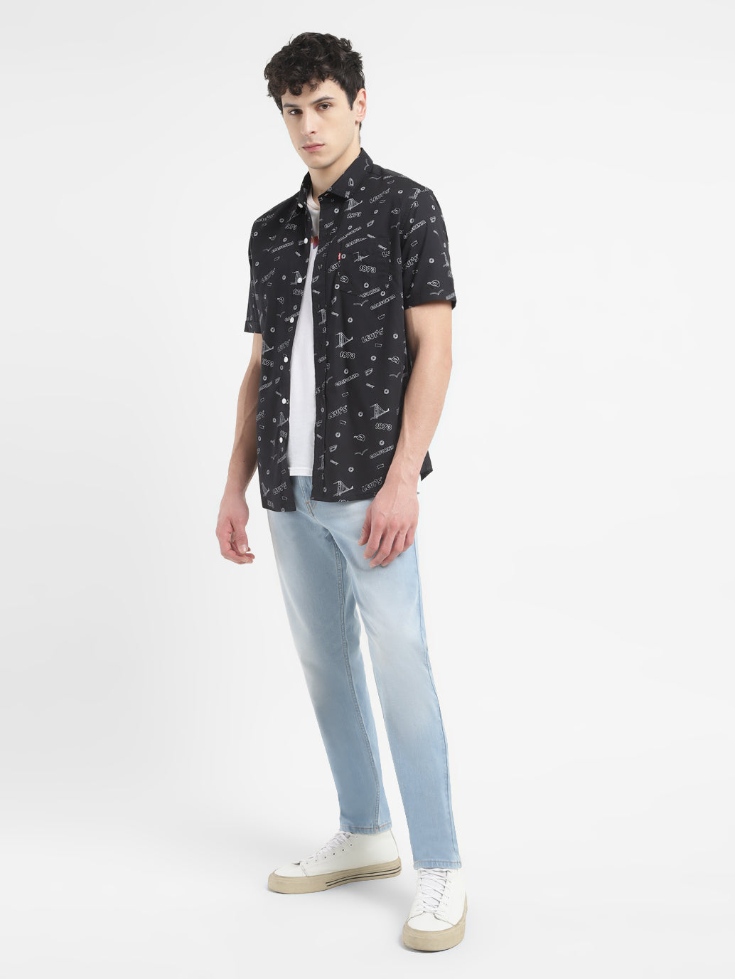 Men's 512 Blue Slim Tapered Fit Mid Rise Jeans