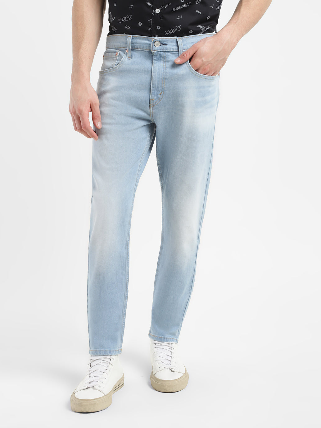 Levis 512 light blue best sale