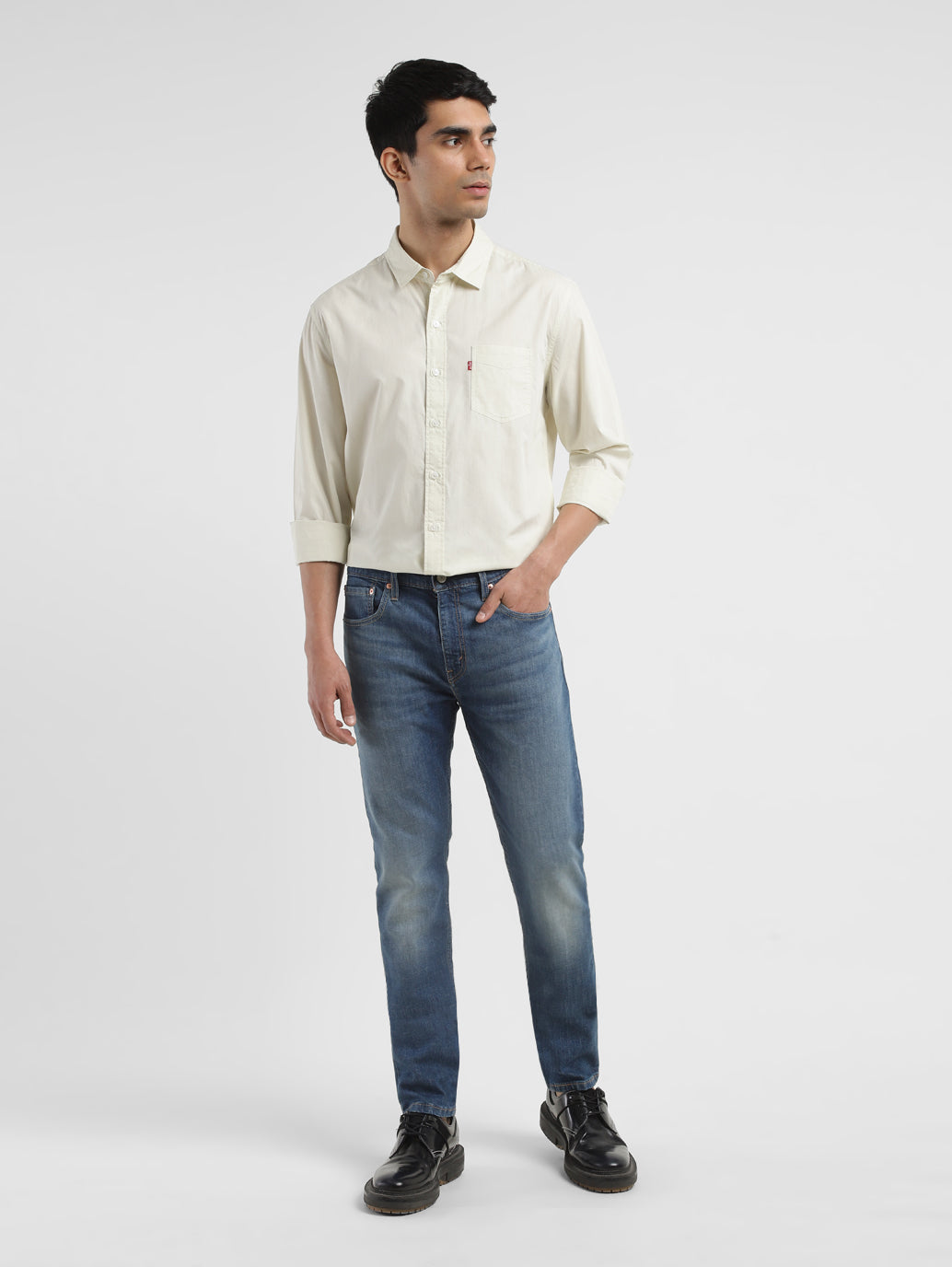 Men's 512 Blue Slim Tapered Fit Mid Rise Jeans