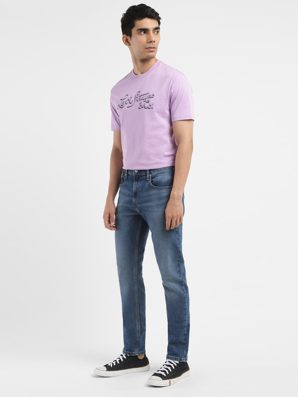 Men's 512 Blue Slim Tapered Fit Mid Rise Jeans