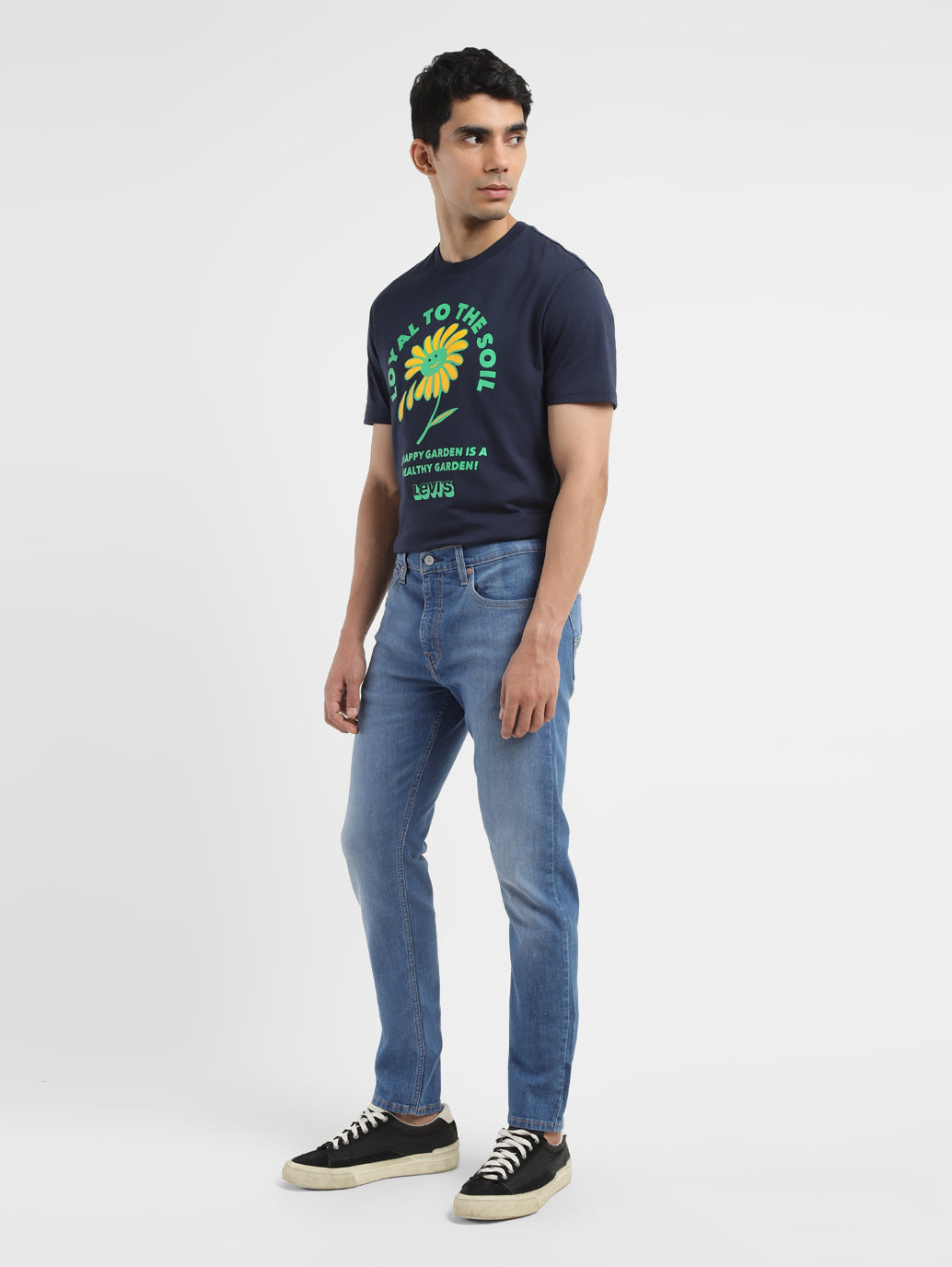 Men's 512 Blue Slim Tapered Fit Mid Rise Jeans
