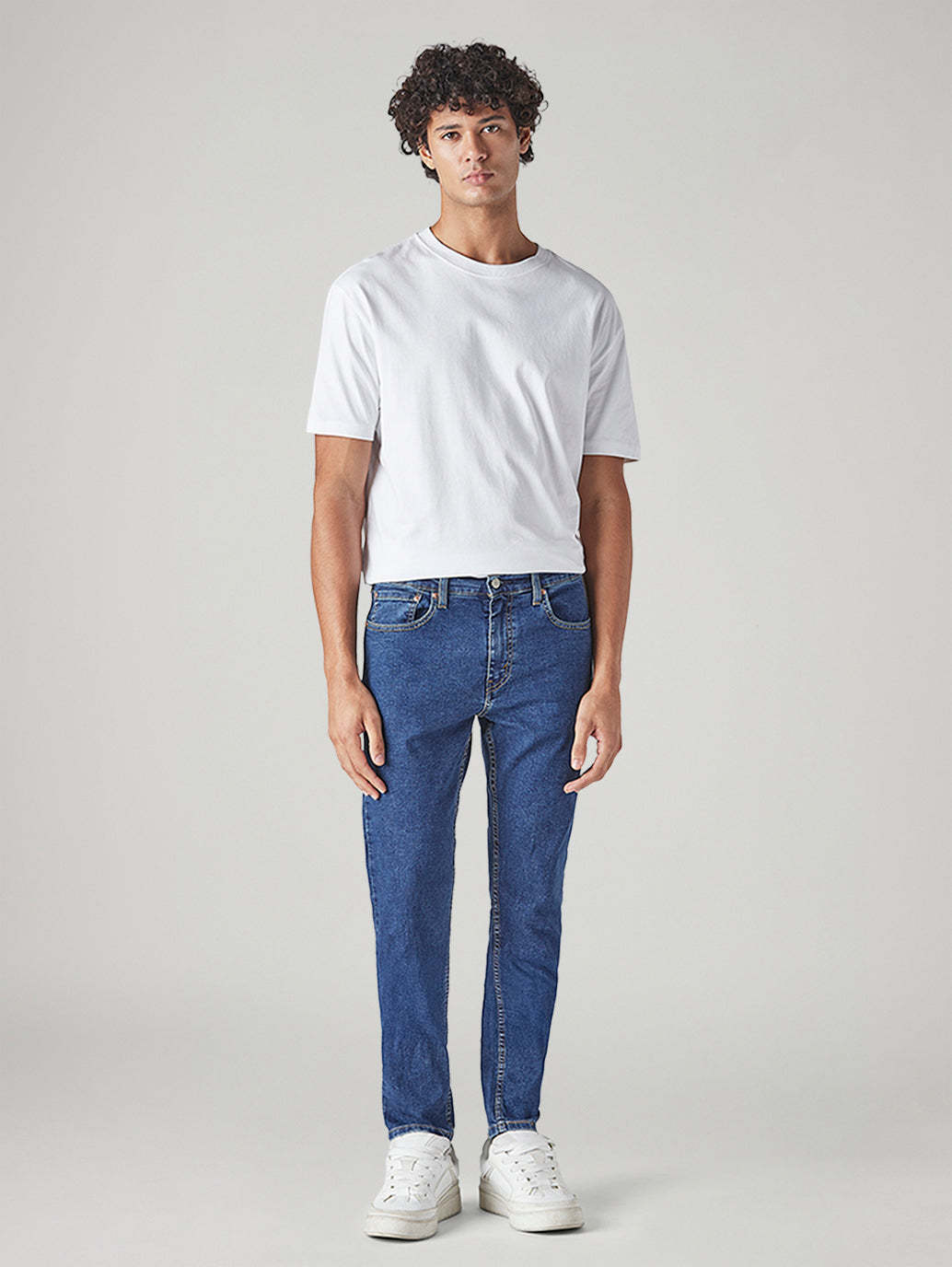 Men's 512 Blue Slim Tapered Fit Mid Rise Jeans