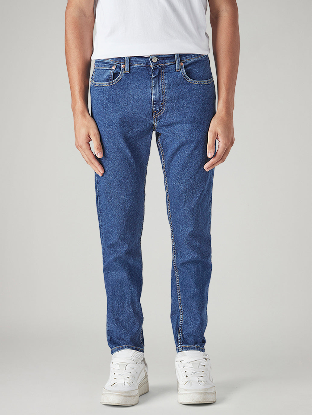 Men's 512 Blue Slim Tapered Fit Mid Rise Jeans - 20 View
