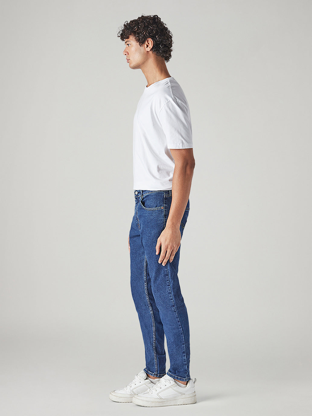 Men's 512 Blue Slim Tapered Fit Mid Rise Jeans - 20 View