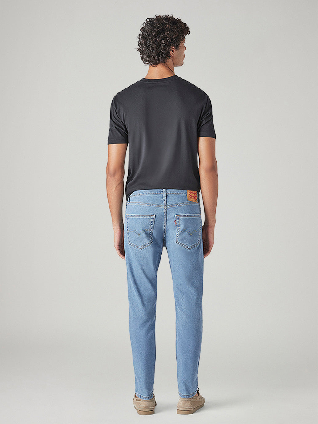 Men's 512 Light Blue Slim Tapered Fit Mid Rise Jeans - Back View