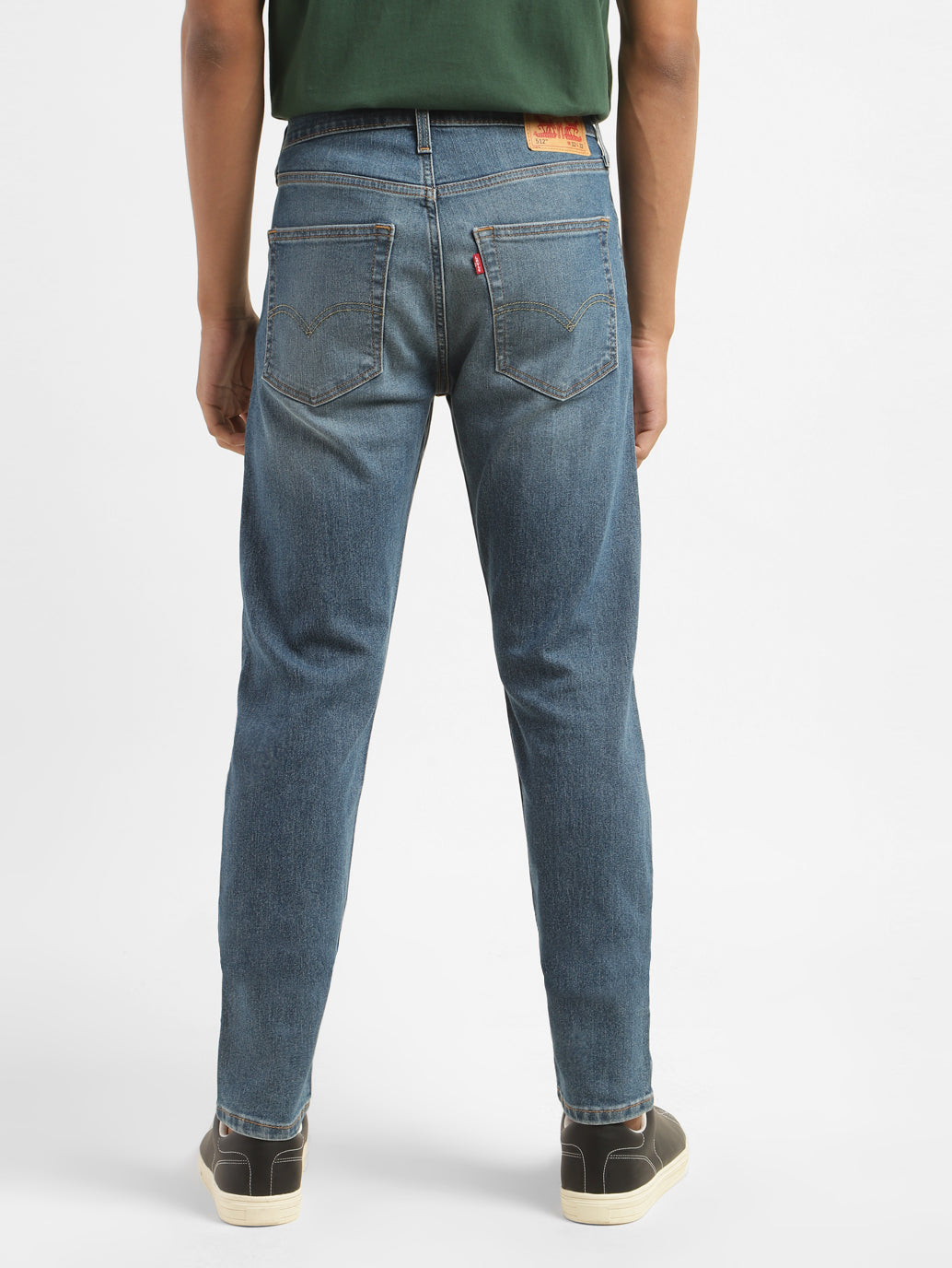 Men's 512 Blue Slim Tapered Fit Mid Rise Jeans - 1f49c600-d2bd-4831-8bdf-c1b5870242f5 View
