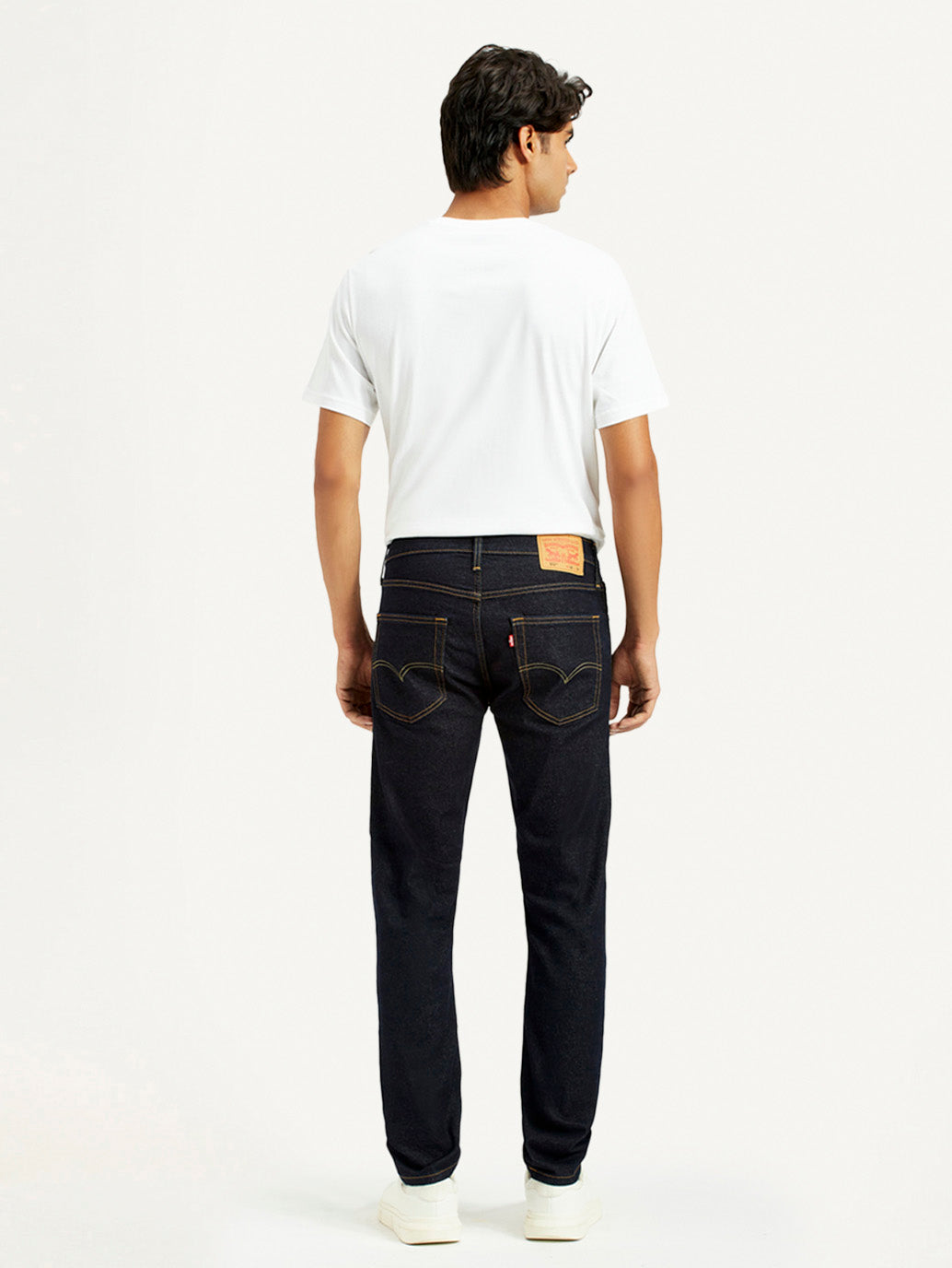 Men's 512 Dark Indigo Slim Tapered Fit Mid Rise Jeans - Back View