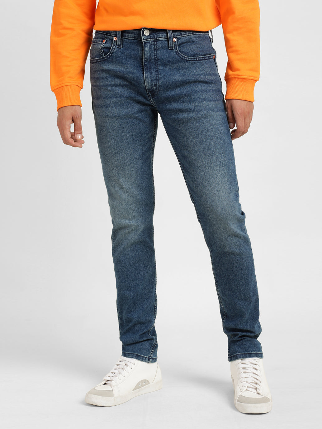 Men's 512 Blue Slim Tapered Fit Mid Rise Jeans - cacac613-3449-473e-a96c-e13ae5118c26 View