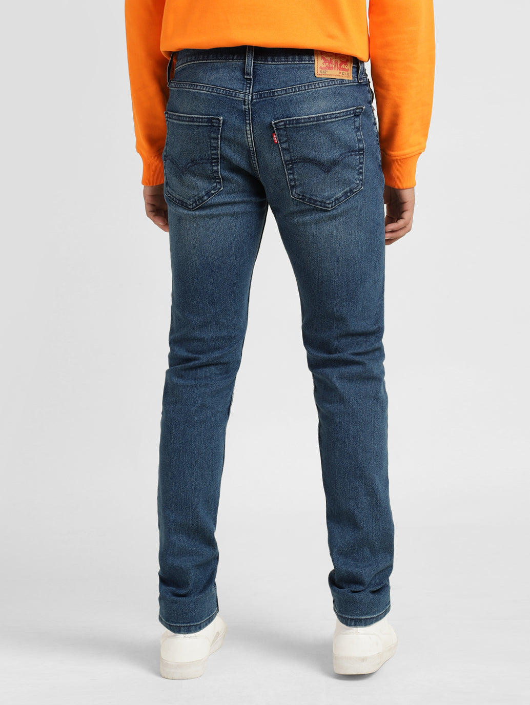 Men's 512 Blue Slim Tapered Fit Mid Rise Jeans - 10d0b26b-e03a-4224-9094-82a58be62828 View