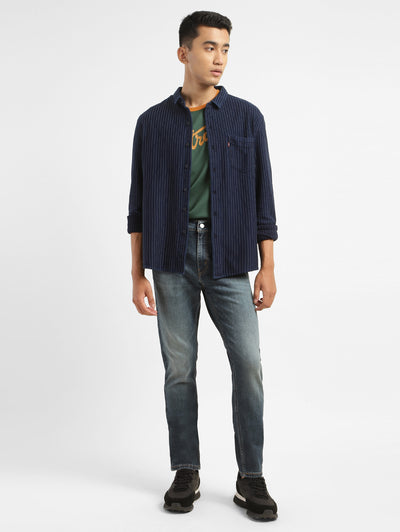 levi's Men's 512 Navy Blue Slim Tapered Fit Mid Rise Jeans-picture-44