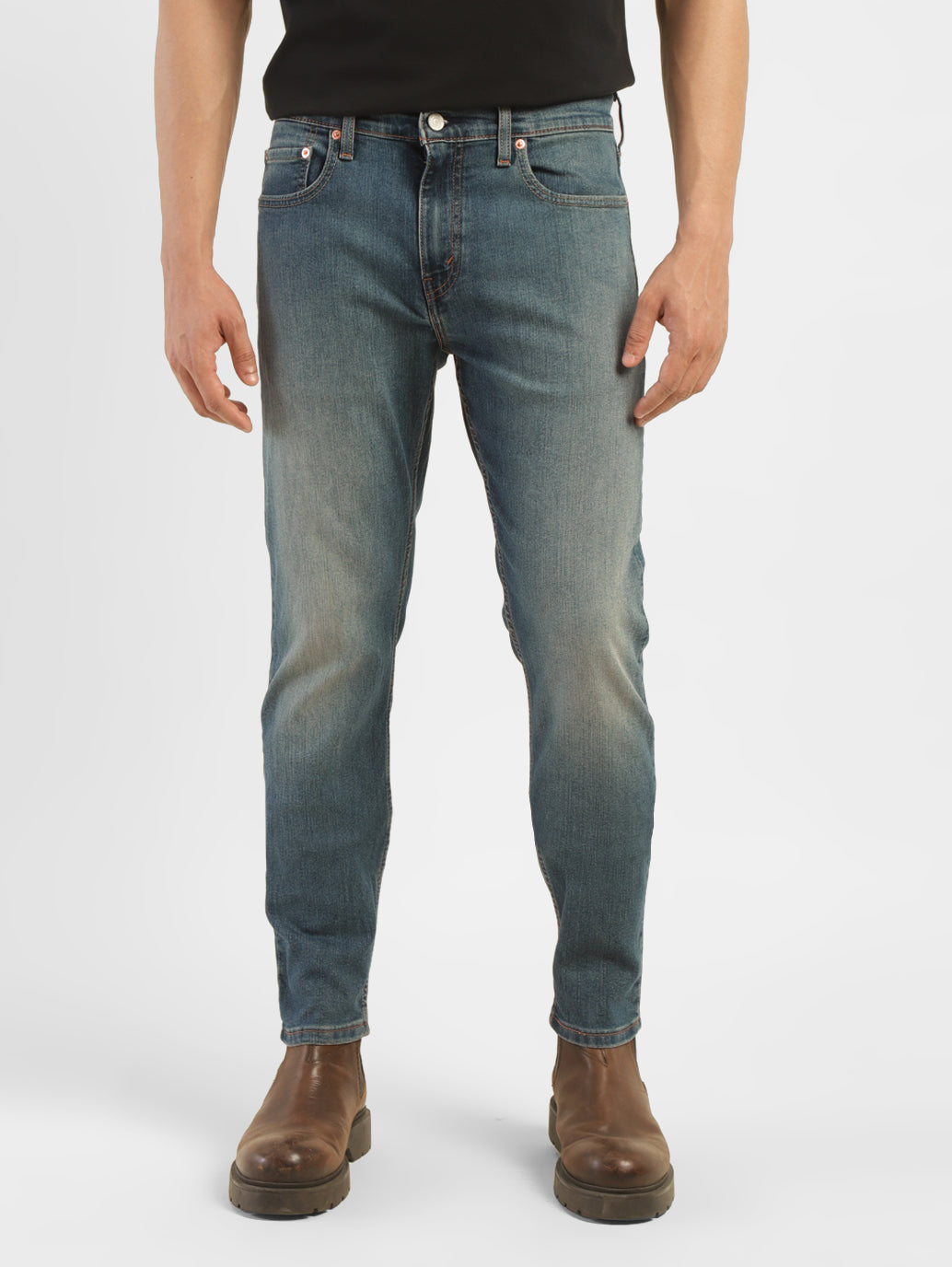 Men's 512 Blue Slim Tapered Fit Mid Rise Jeans - 268ebcd9-e7f9-4a2b-a564-e3a7d0d91795 View