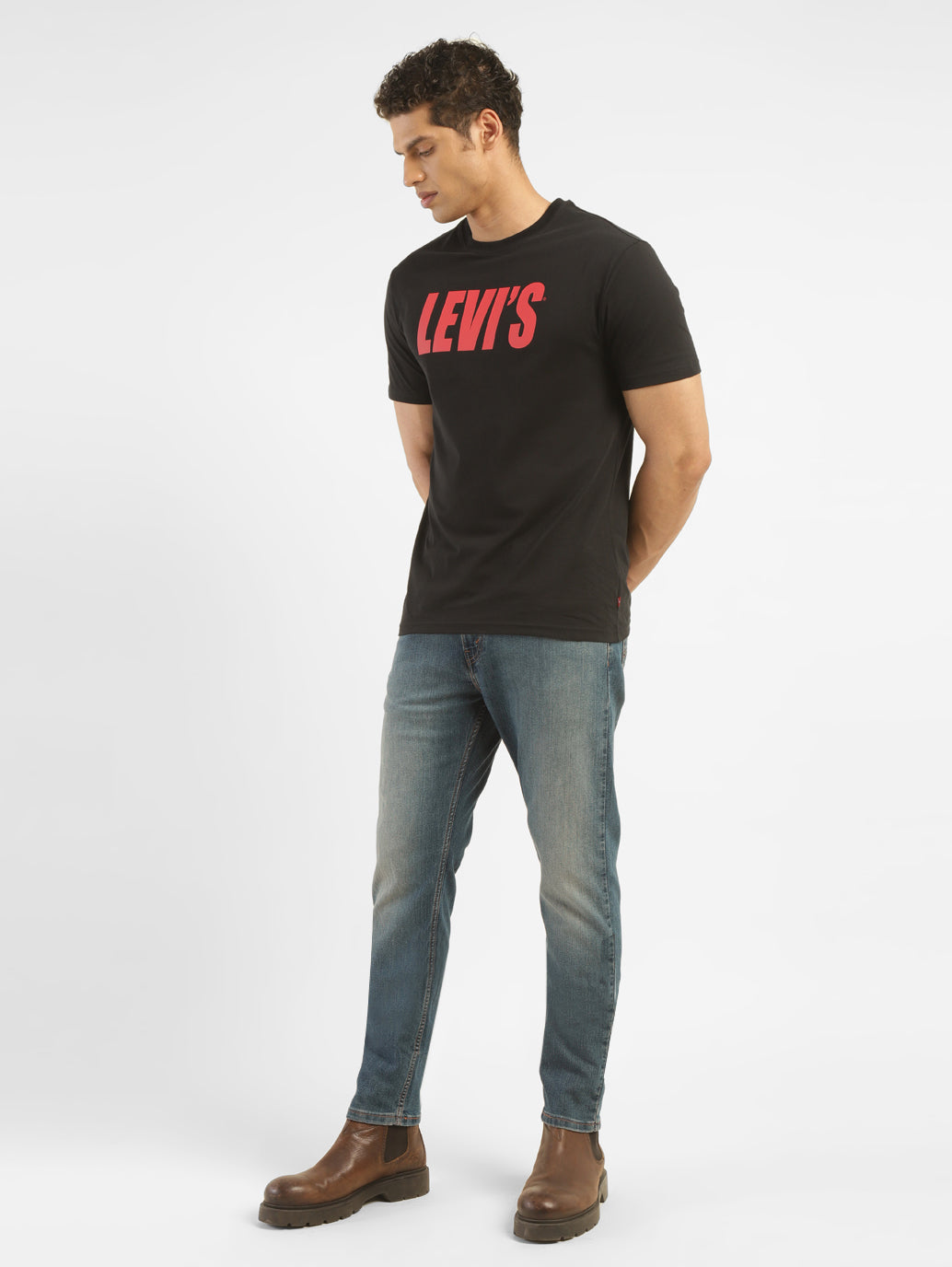 Men's 512 Blue Slim Tapered Fit Mid Rise Jeans