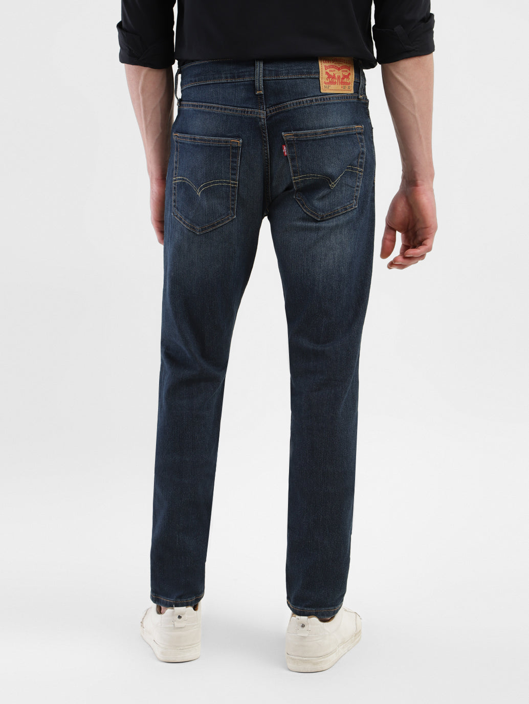 Men's 512 Dark Blue Slim Tapered Fit Jeans