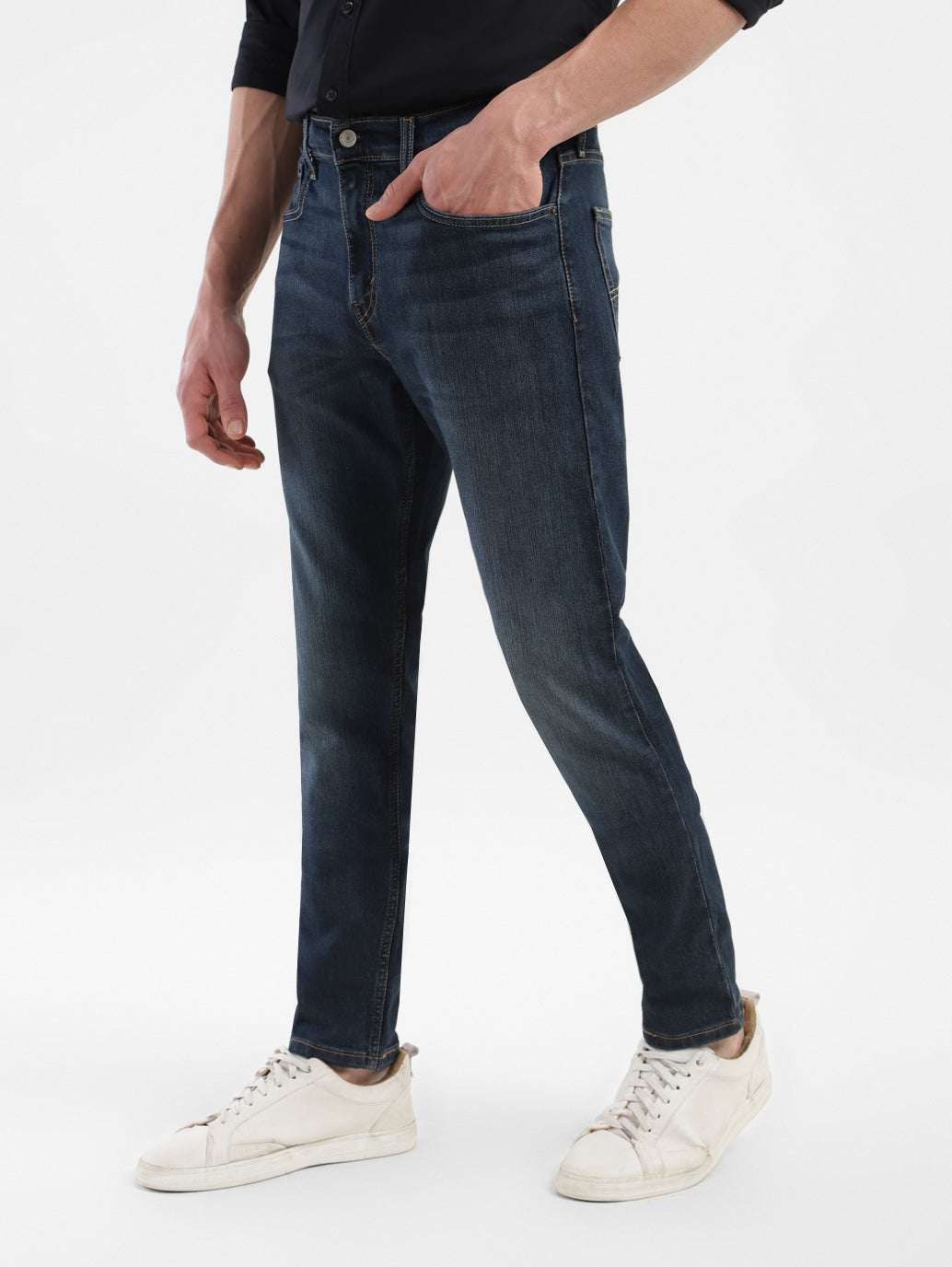 Men's 512 Dark Blue Slim Tapered Fit Jeans