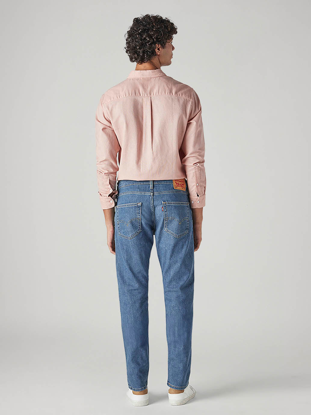 Men's 512 Blue Slim Tapered Fit Mid Rise Jeans - Back View