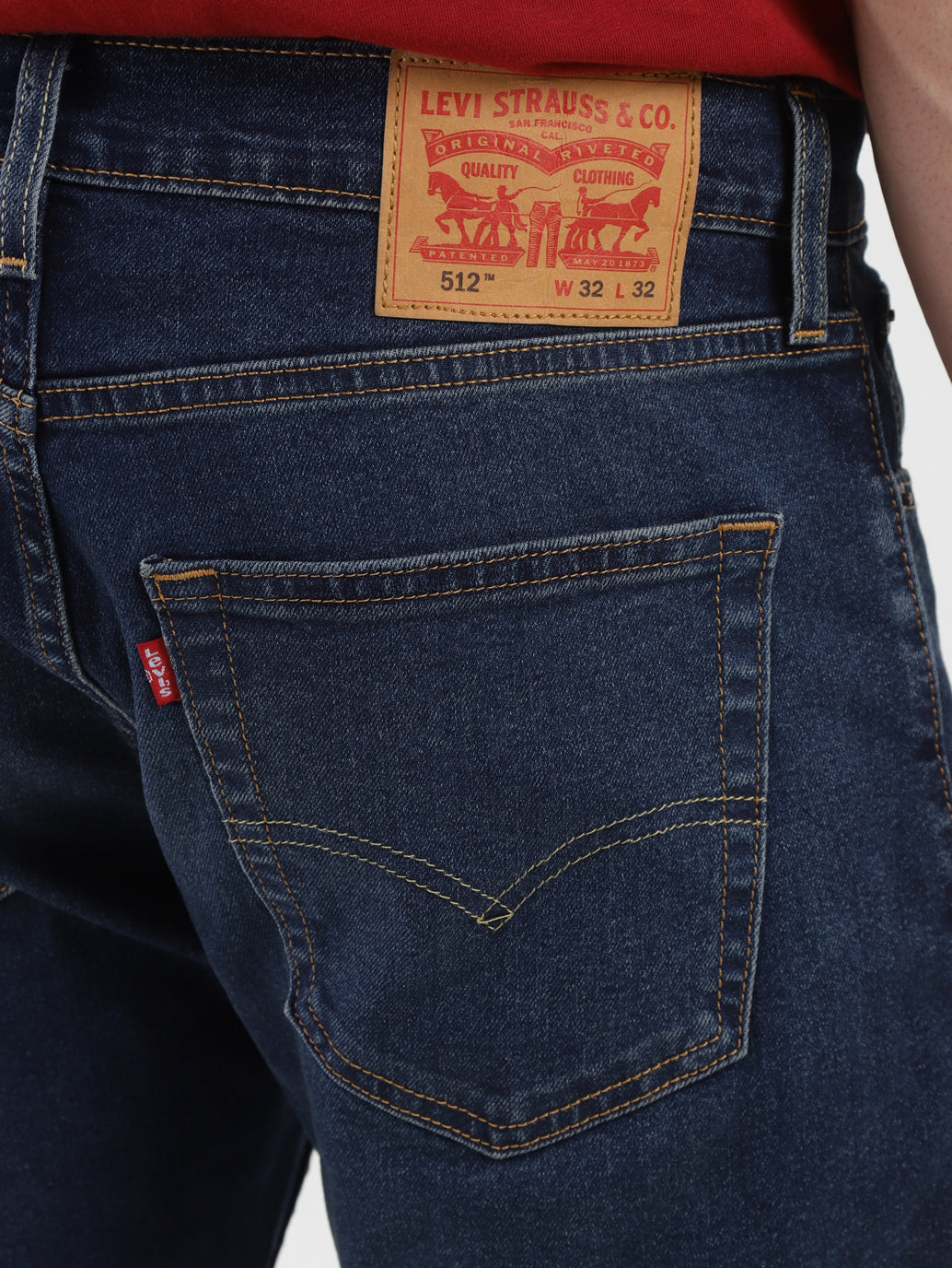 Men's 512 Navy Blue Slim Tapered Fit Mid Rise Jeans – Levis India