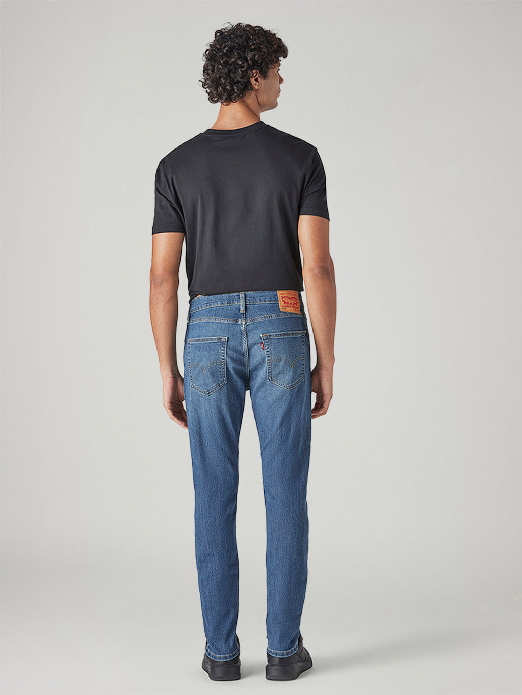 Men's 512 Blue Slim Tapered Fit Mid Rise Jeans - Back View