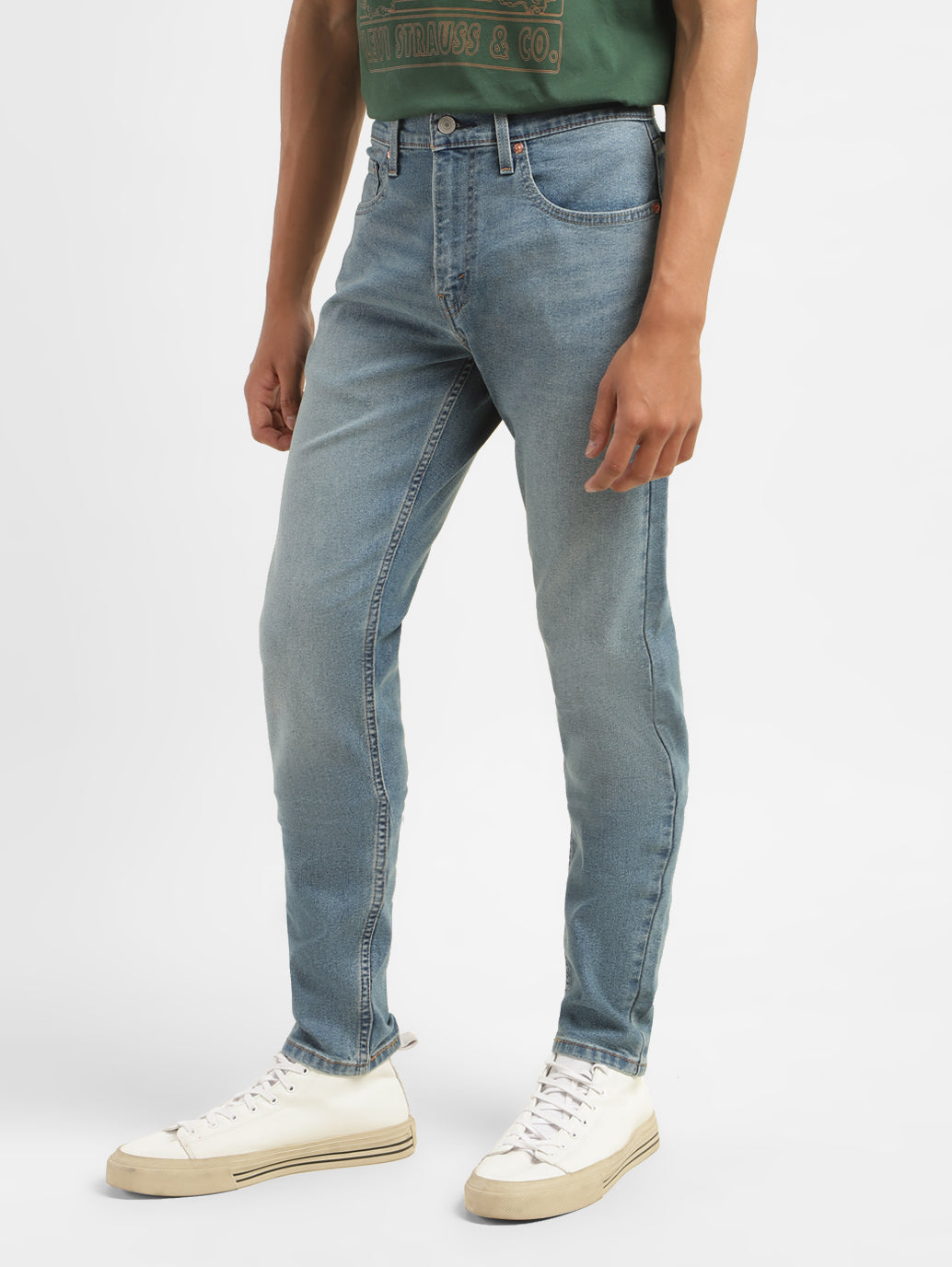 Men's 512 Blue Slim Tapered Fit Mid Rise Jeans