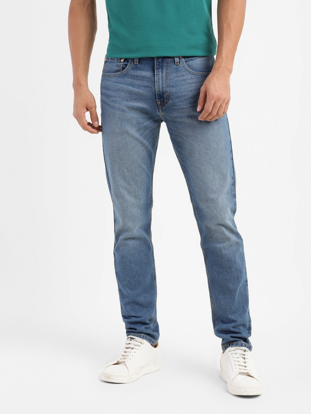 Men's 512 Blue Slim Tapered Fit Mid Rise Jeans - ef19c33f-79a7-4e0e-af1c-9c0330915ebd View