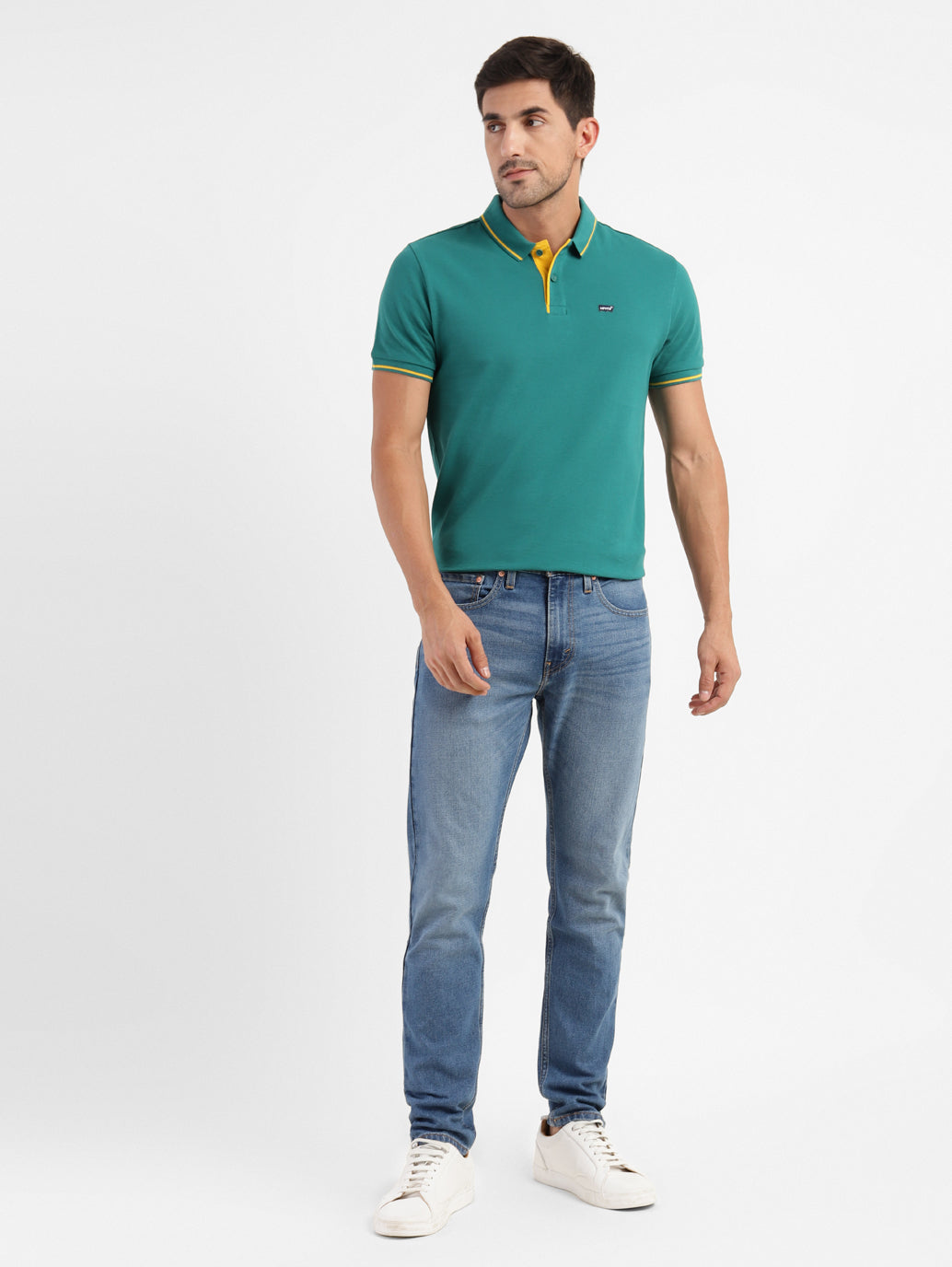 Men's 512 Blue Slim Tapered Fit Mid Rise Jeans