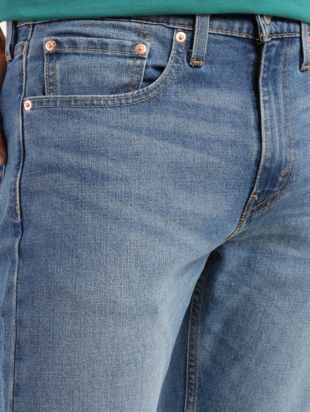 Men's 512 Blue Slim Tapered Fit Mid Rise Jeans - 9aca23ba-2d8d-4765-a3f2-c0b1cbbb8665 View