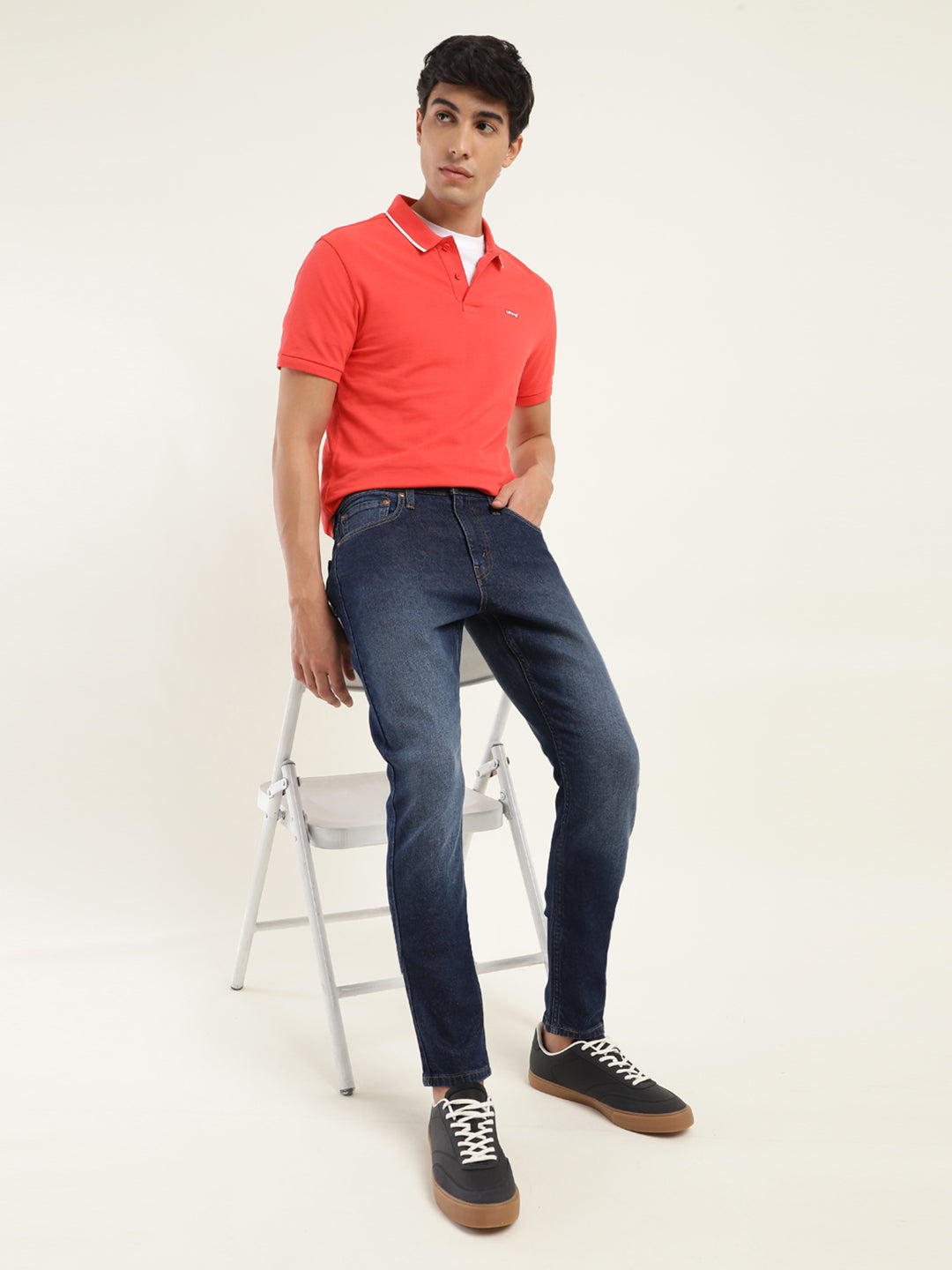 Men's 512 Blue Slim Tapered Fit Mid Rise Jeans