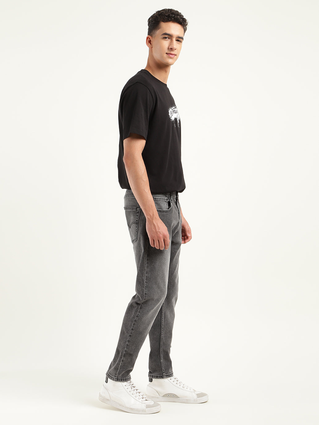 Men's 512 Black Slim Tapered Fit Mid Rise Jeans
