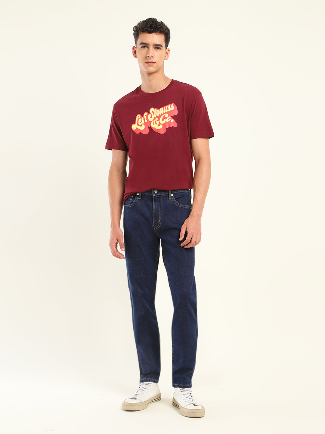 Men's 512 Blue Slim Tapered Fit Mid Rise Jeans