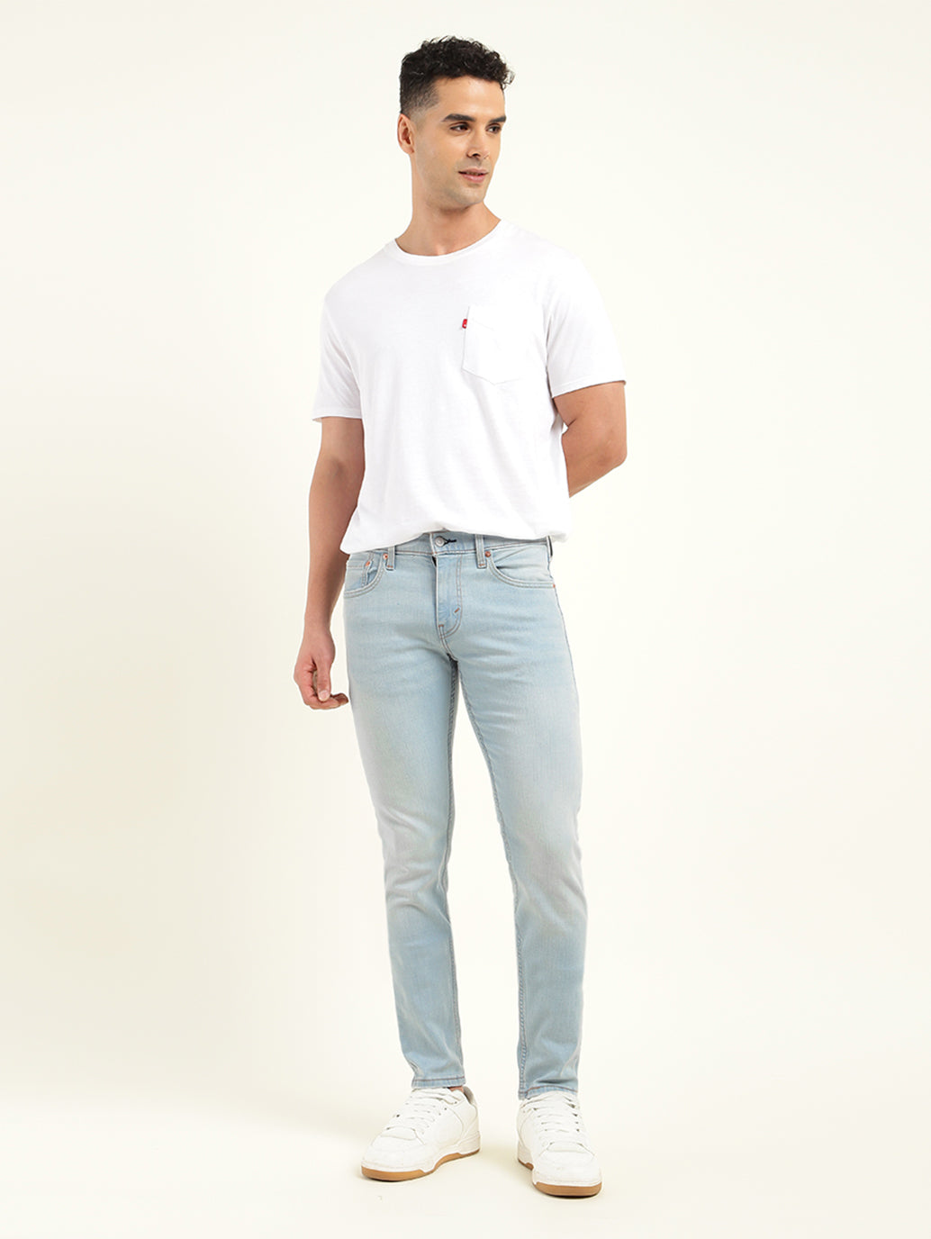 Men's 512 Blue Slim Tapered Fit Mid Rise Jeans